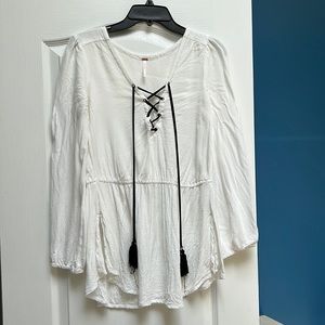 Free people ivory peasant top